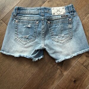Miss Me Women's Blue Denim Shorts